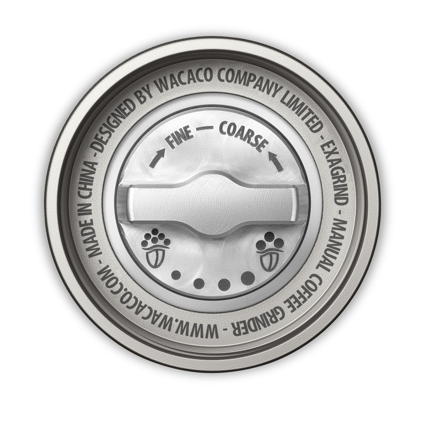 Wacaco Exagrind Kaffeemühle, Mahlgradeinstellung