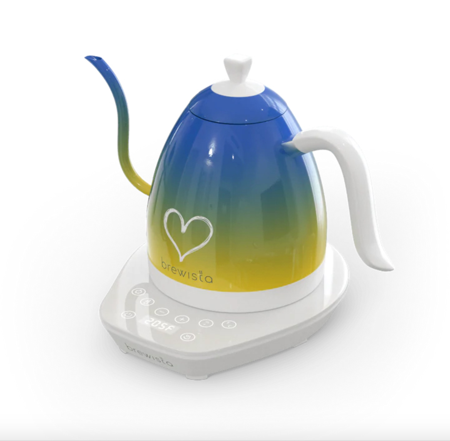 Brewista Wasserkocher Artisan Gooseneck, 1 l - Candy Blue for Ukraine Fundraising