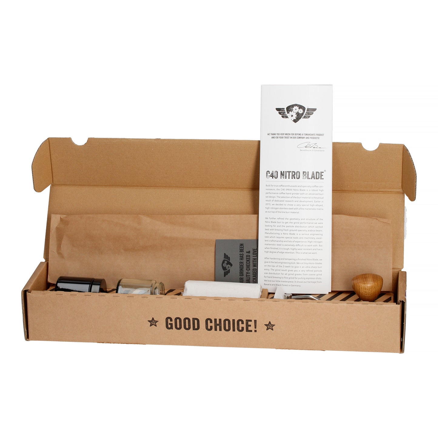 Comandante Kaffeemühle C40 MK4 Nitro Blade | Special Coating - Burgundy