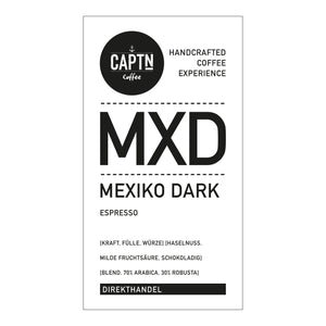 MEXIKO DARK Espresso Etikett mit Logo