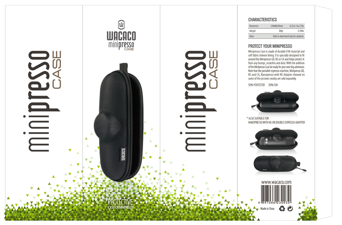 Wacaco Minipresso Schutzhüle Case Verpakcung