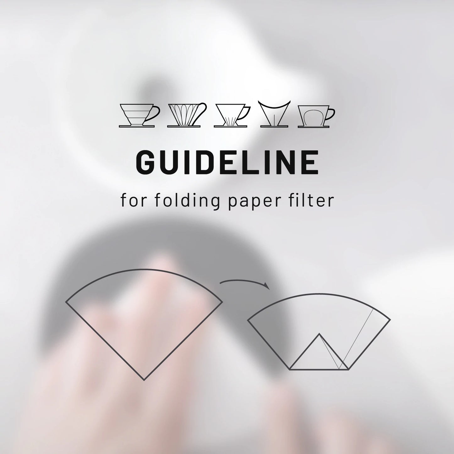 Faltanleitung für Papierfilter