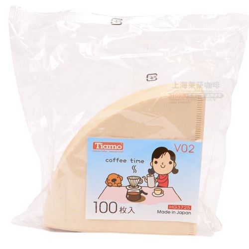 Tiamo Filterpapier ungebleicht V02, 100 Stück