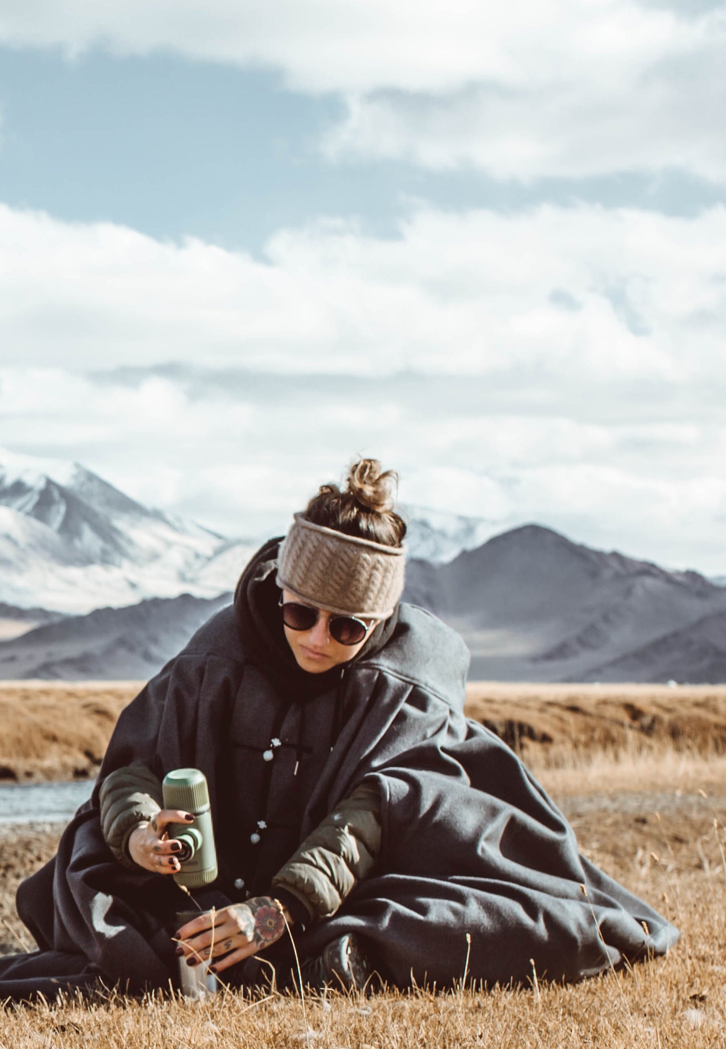Wacaco Nanopresso tragbare Espressomaschine mit Schutzhülle in Moos Grün