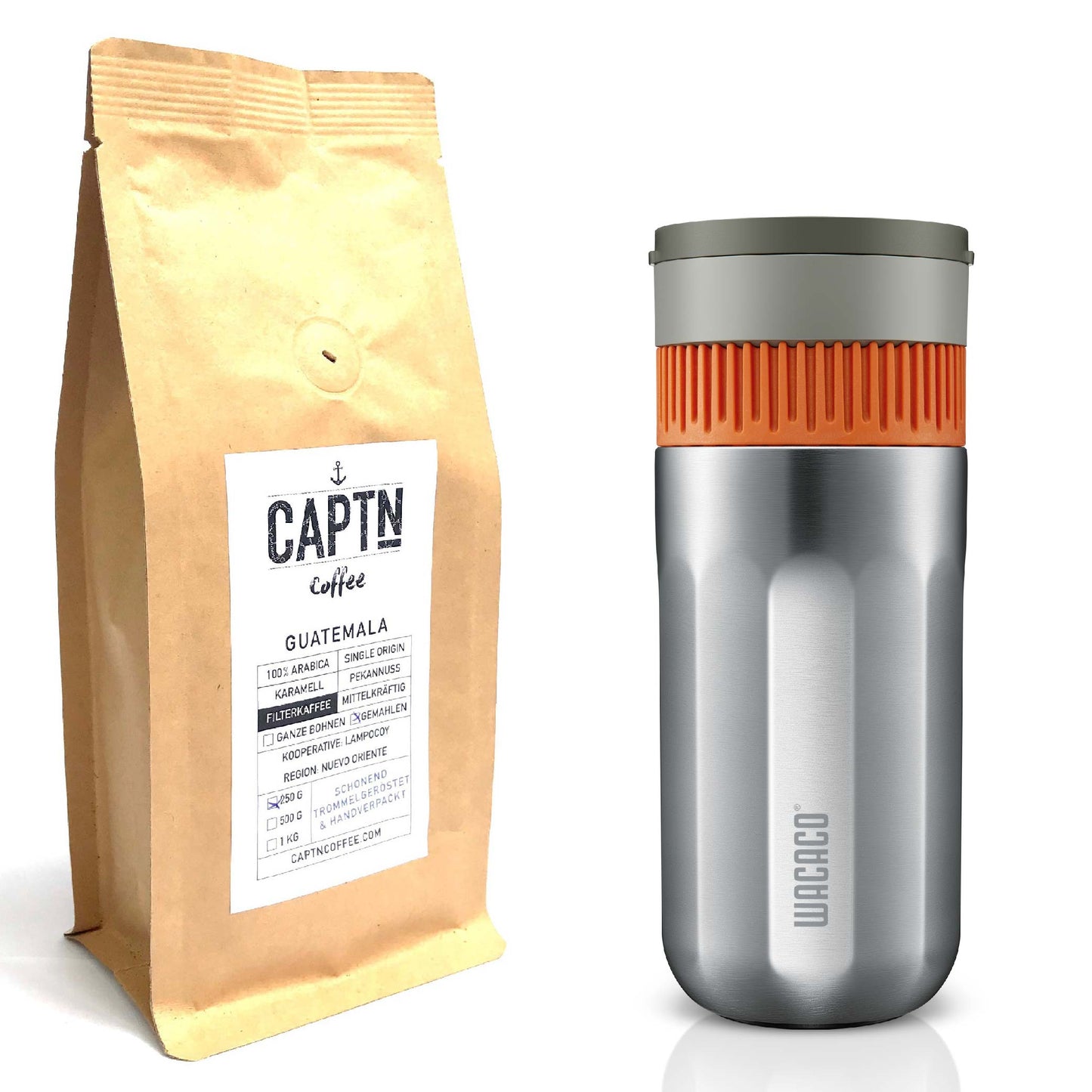 Wacaco Pipamoka to-go und Kaffee im Set