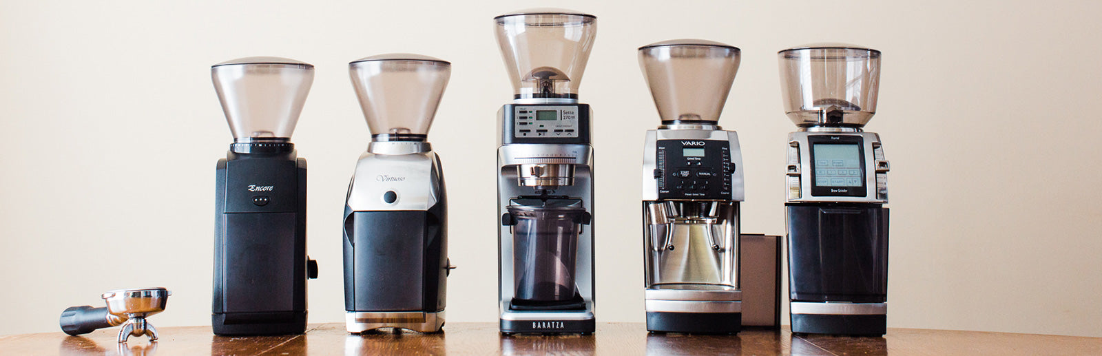 Unterschiedliche Baratza Modelle nebeneinander