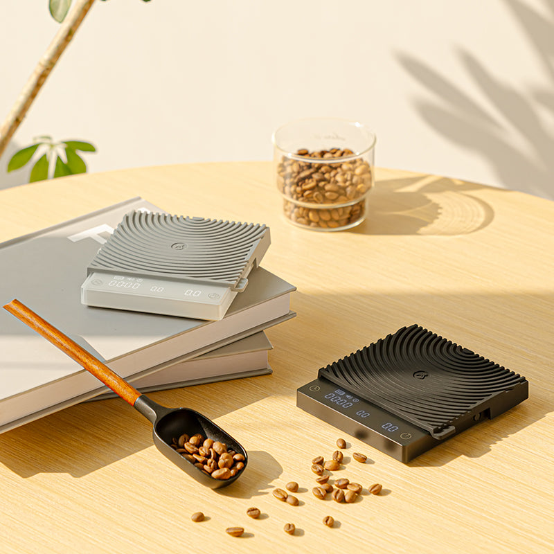 Timemore Black Mirror Mini Digitale Waage mit Flow-Rate und USB-C - weiß