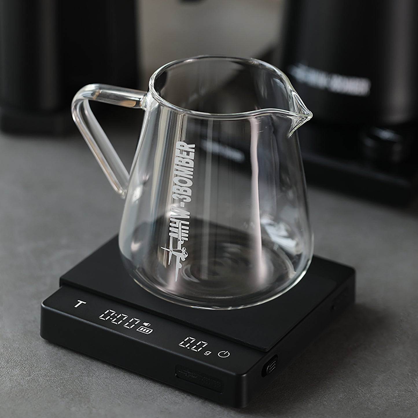 MHW-3BOMBER Cube Coffee Scale 2.0 Kaffeewaage mit USB-C Black
