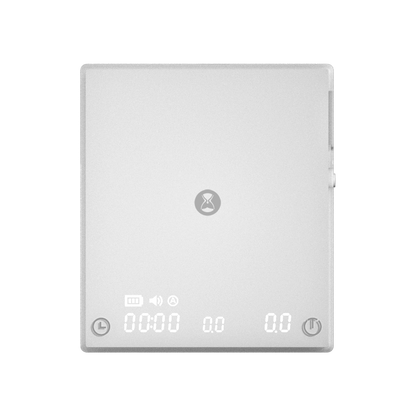 Timemore Black Mirror Mini Digitale Waage mit Flow-Rate und USB-C - weiß