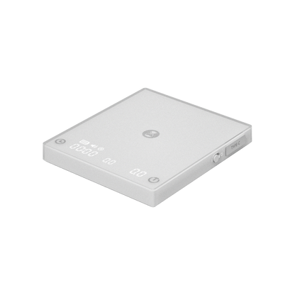 Timemore Black Mirror Mini Digitale Waage mit Flow-Rate und USB-C - weiß