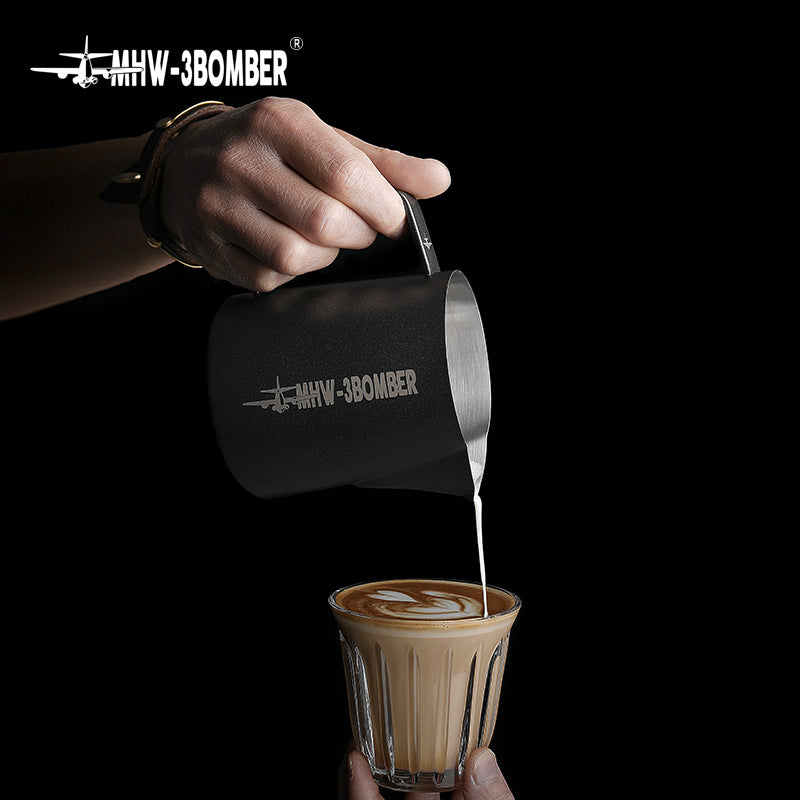 MHW-3BOMBER Milk Pitcher 5.0 Milchkännchen matt schwarz 400 ml