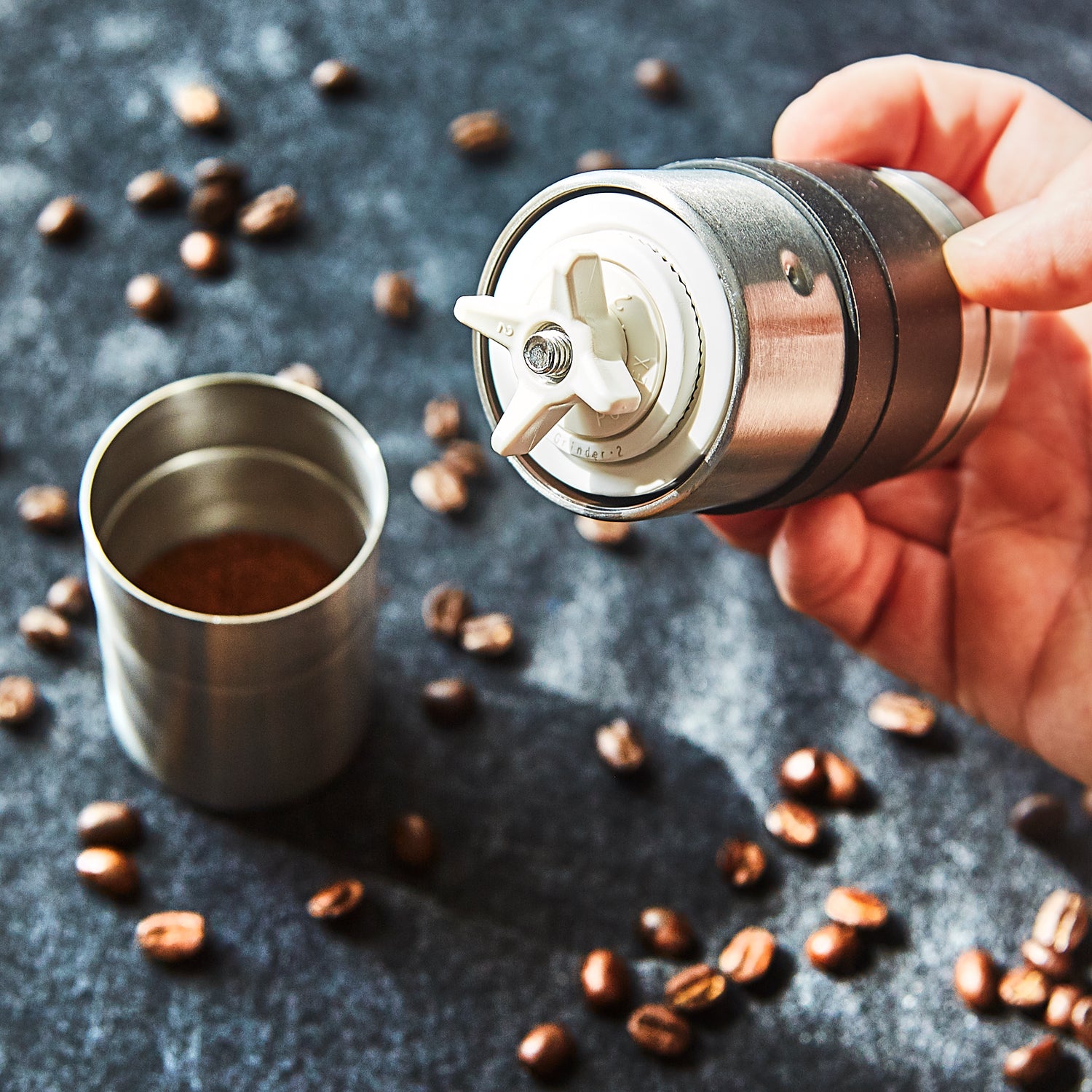 Hand-Kaffeemühle von Porlex mit Keramikmahlwerk