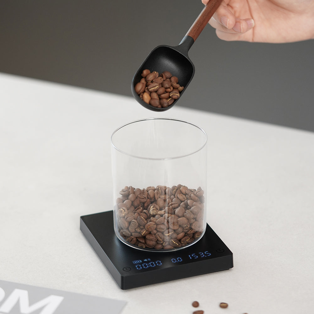 Timemore Black Mirror Mini Digitale Waage mit Flow-Rate und USB-C + Baristakurs