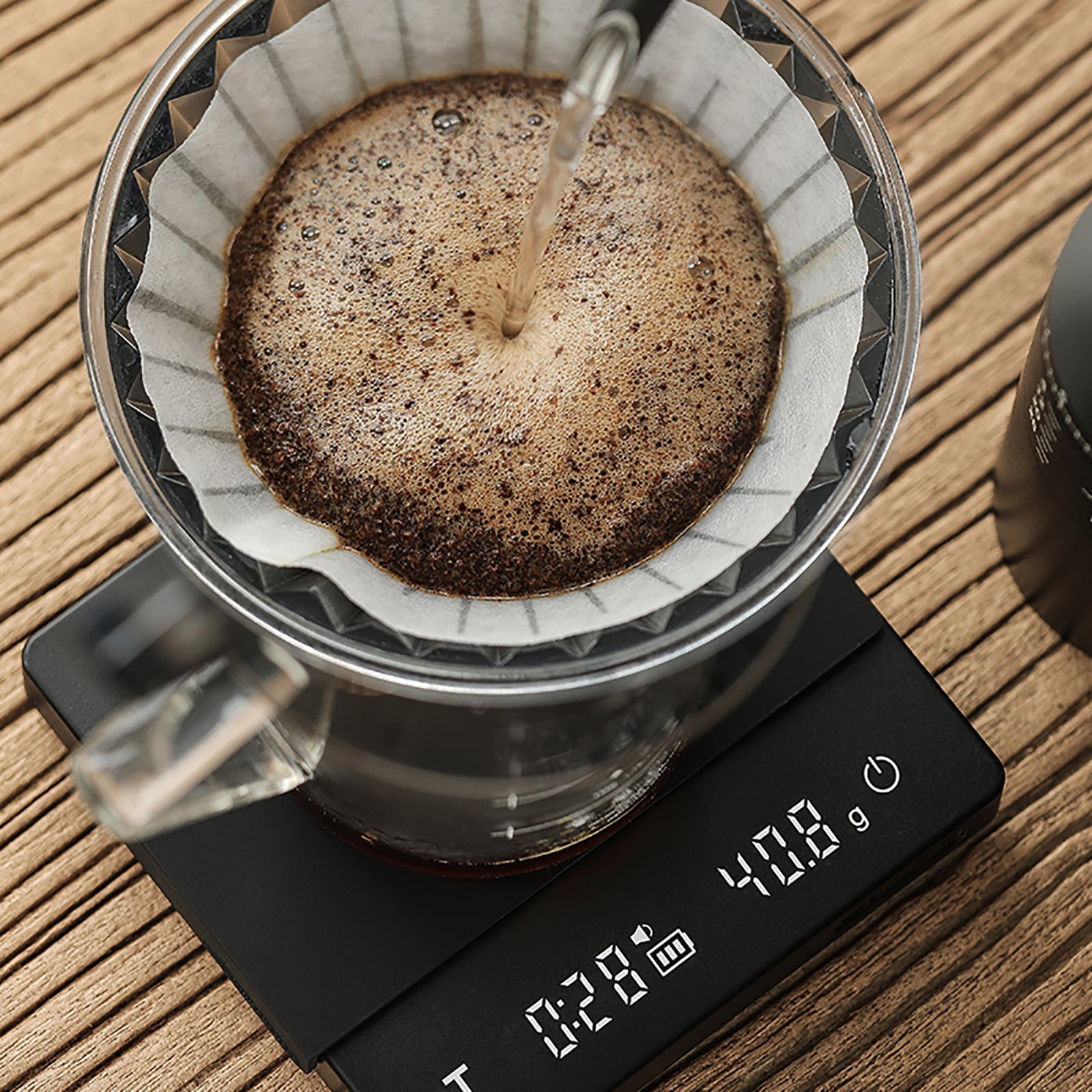 MHW-3BOMBER Cube Coffee Scale 2.0 Kaffeewaage mit USB-C Black
