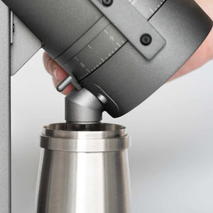 Acaia Orbit Single Dose elektrische Kaffeemühle mit Dosierbecher