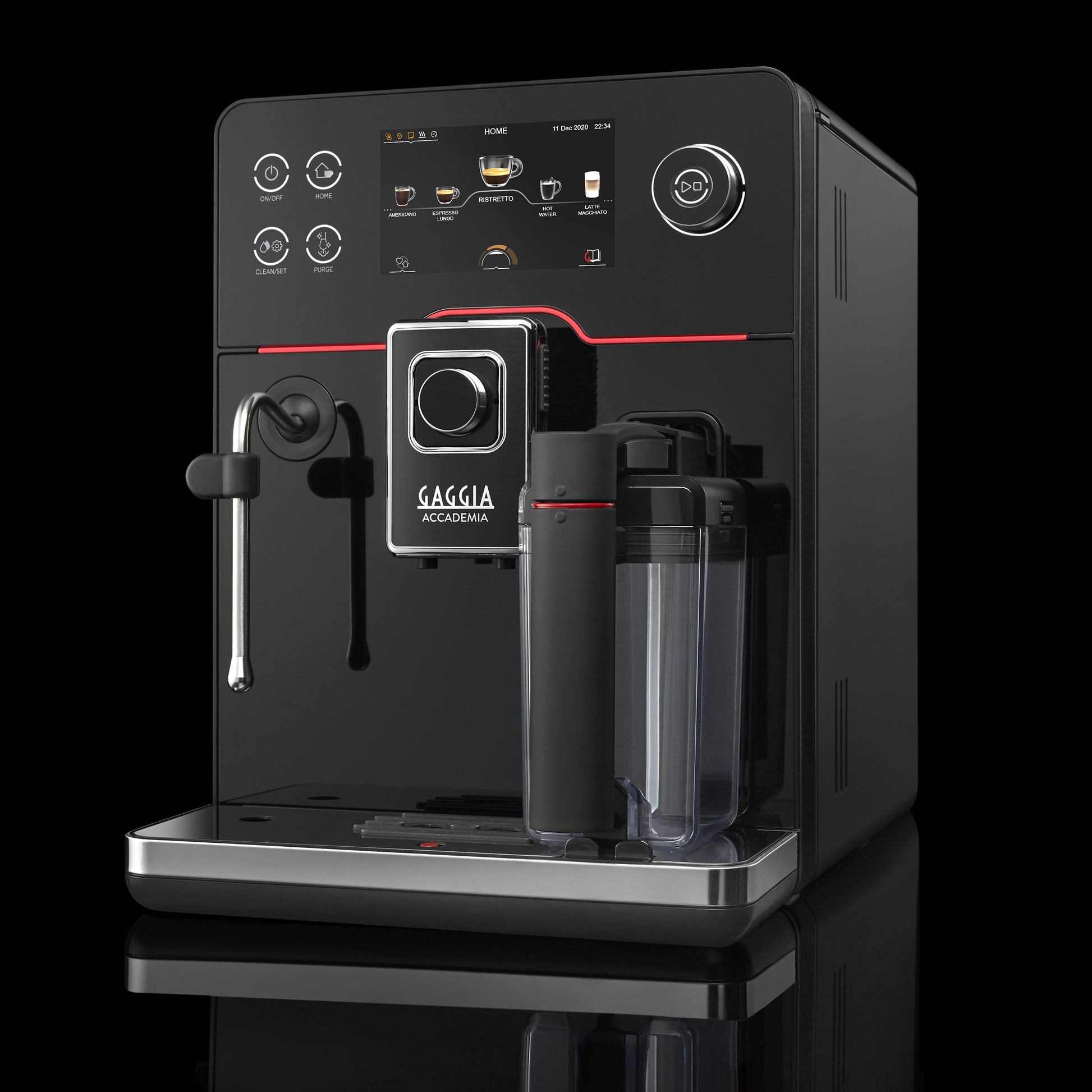 Gaggia Accademia Kaffeevollautomat Black Glass