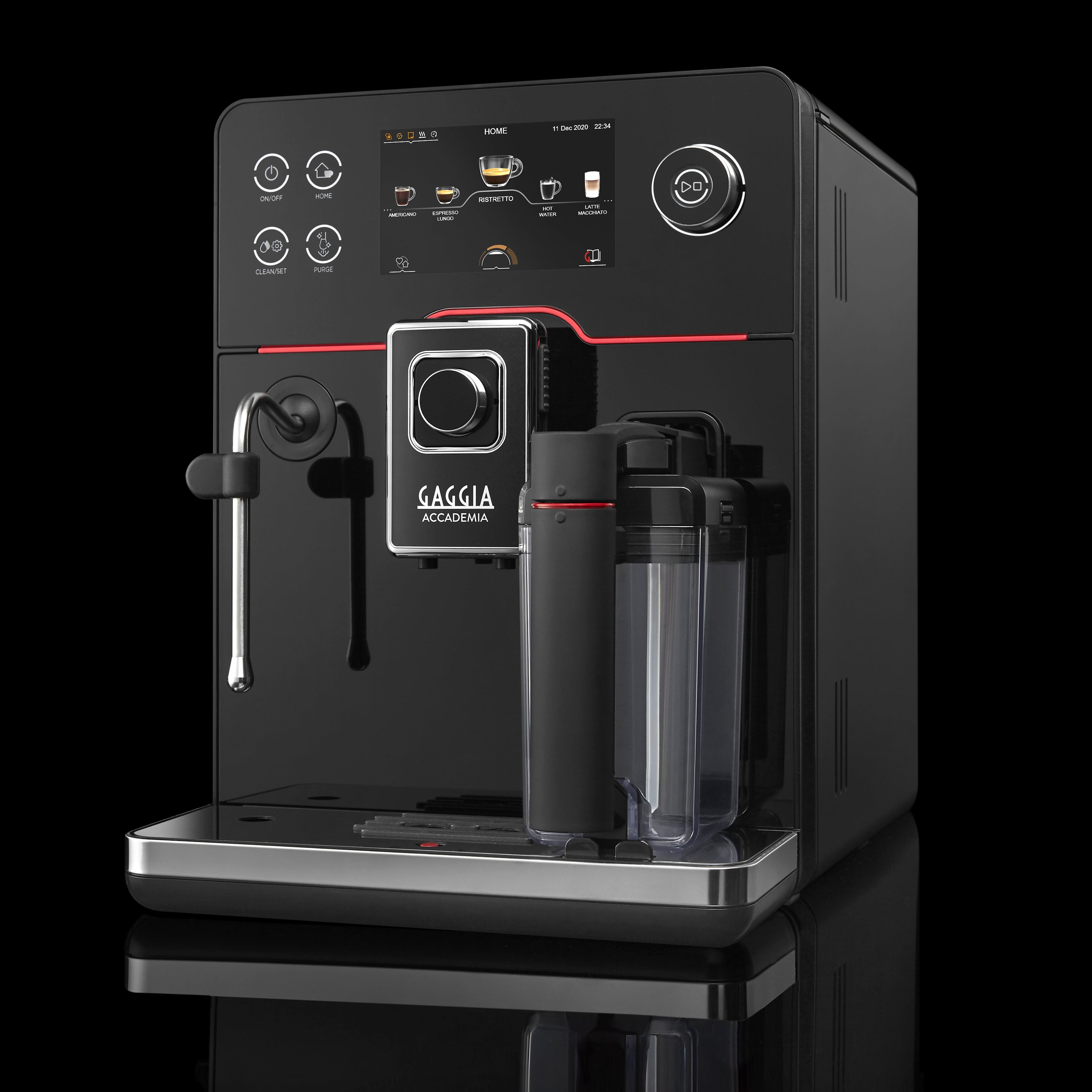 Gaggia Accademia Kaffeevollautomat Black Glass