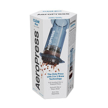 Load image into Gallery viewer, AeroPress Clear Kaffeebereiter Clear Blue, Verpackung