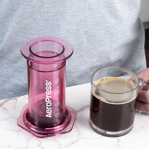 AeroPress Clear Kaffeebereiter Clear Pink