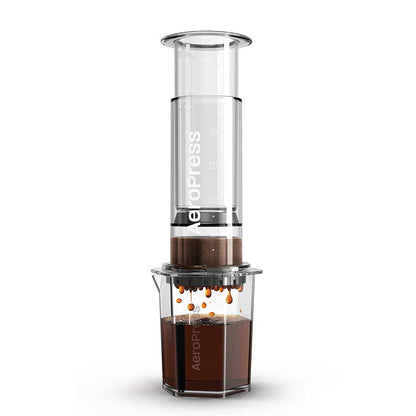 AeroPress XL Clear Coffee Maker Kaffeebereiter, inkl. Karaffe + Papierfiltern