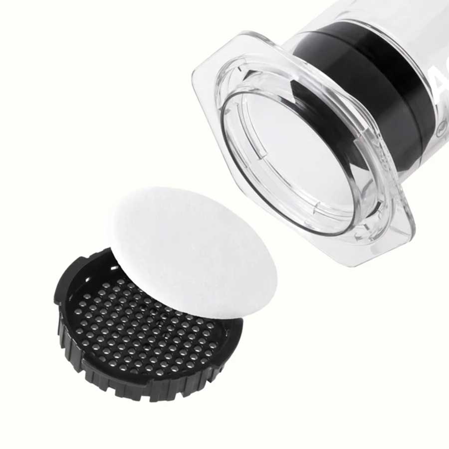 AeroPress XL Clear Coffee Maker Kaffeebereiter, inkl. Karaffe + Papierfiltern