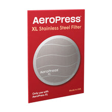 Load image into Gallery viewer, AeroPress Edelstahlfilter XL, Permanentfilter für AeroPress XL, Verpackung