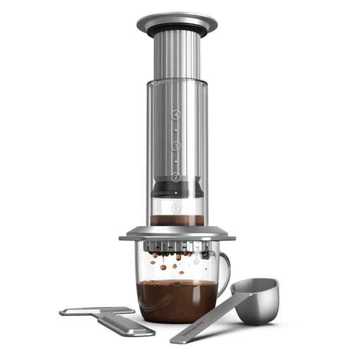 AeroPress Premium Coffee Press Kaffeebereiter aus Glas und Edelstahl