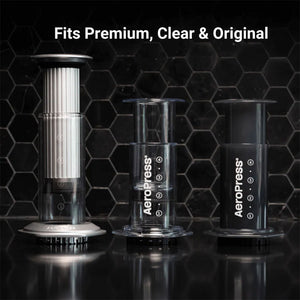 AeroPress Premium Coffee Press Kaffeebereiter aus Glas und Edelstahl