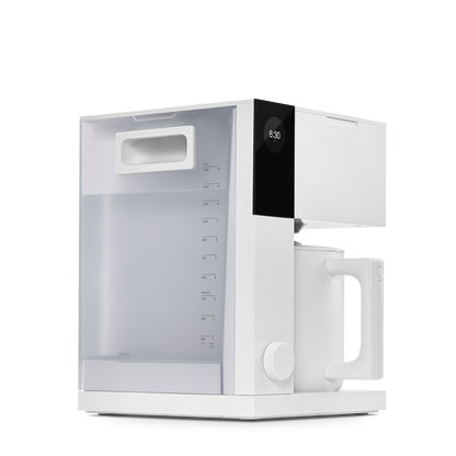 Fellow Aiden Precision Coffee Maker Kaffeemaschine Matt-Weiß 1,5 l, Ansicht Wassertank Seite