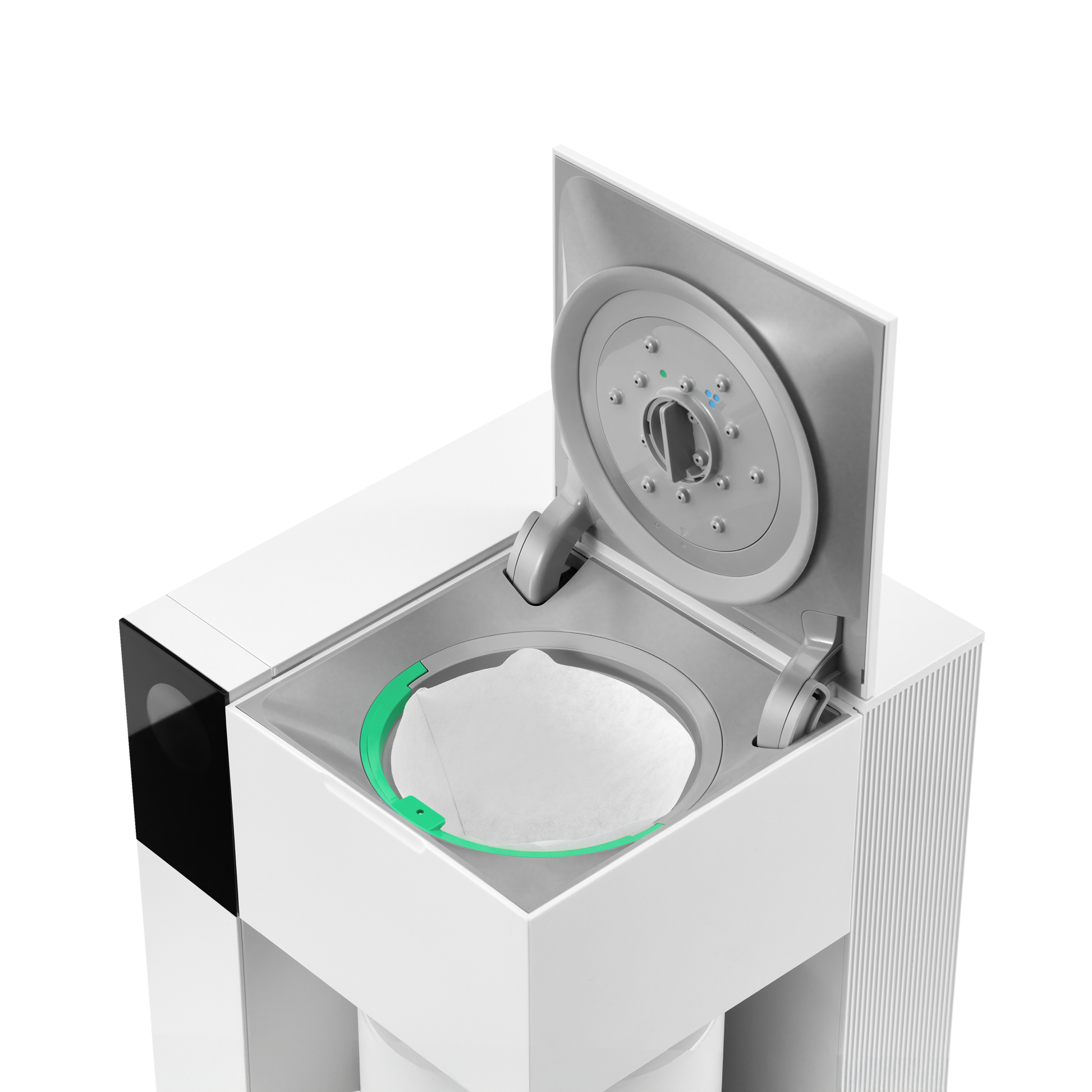 Fellow Aiden Precision Coffee Maker Kaffeemaschine Matt-Weiß 1,5 l, mit eingesetztem Filter für Single Brew