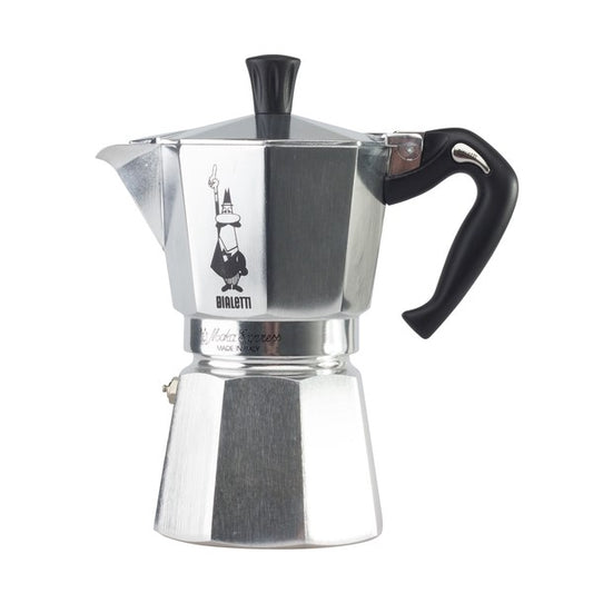 Bialetti Moka Express 6 Tassen – Der klassische italienische Espressokocher - B-Ware (neu, unbenutzt)