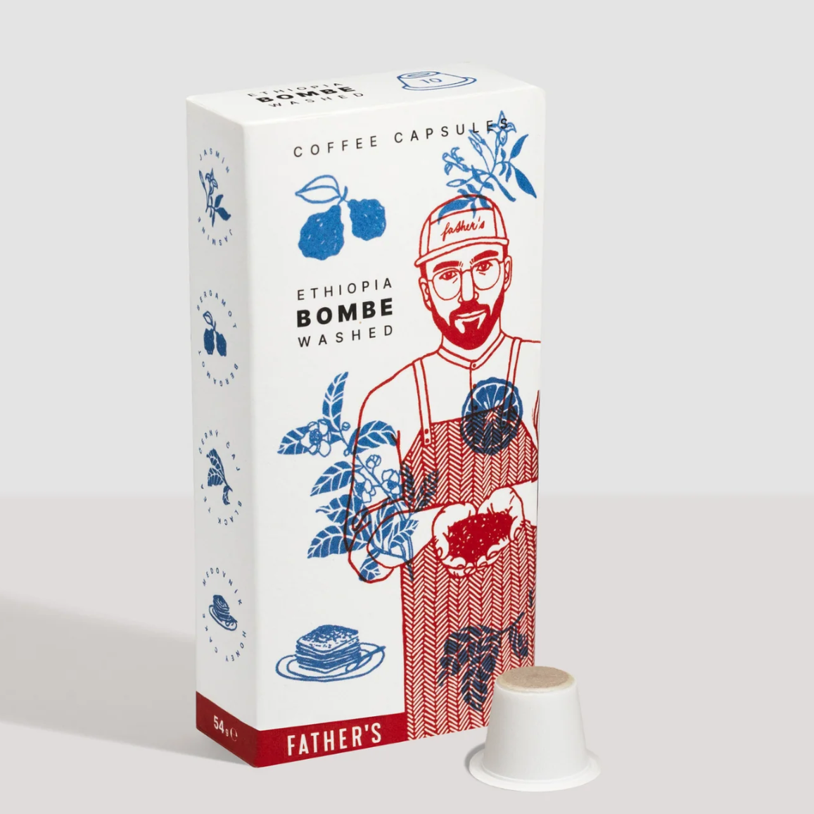 Kaffeekapseln Father's Coffee Ethiopia Bombe Washed 10 Stück