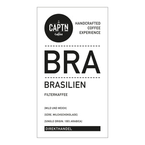Etikett Brasilien Kaffee
