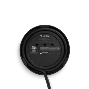Fellow Clyde Electric Kettle Wasserkocher elektrisch, 1,5 l schwarz, Unterseite Basis