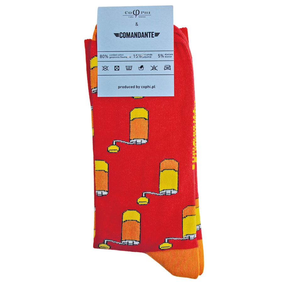 Comandante Socken rot 42-46