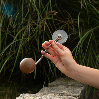 Comandante XXL-Crank, XXL-Kurbel mit Big Joe Knauf Eiche natur