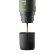 Load image into Gallery viewer, OutIn Nano tragbare elektrische Espressomaschine für unterwegs Forest Green