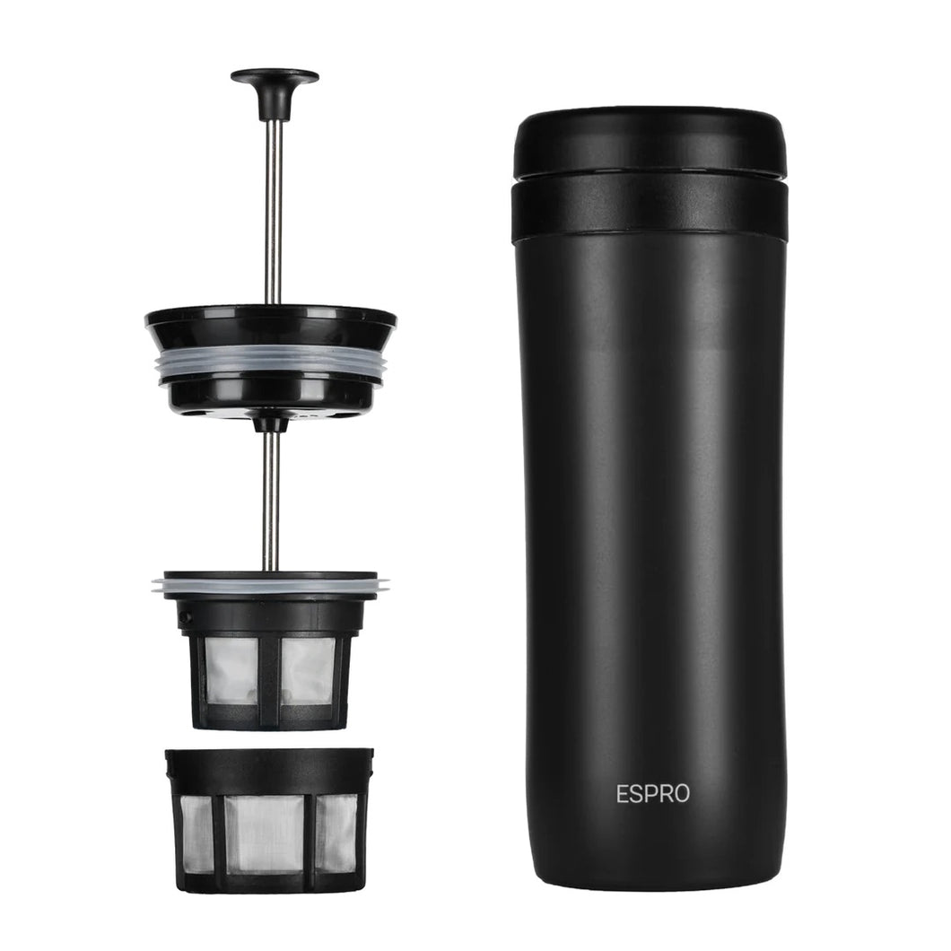 Espro P1 Travel Coffee Press French Press für unterwegs Black