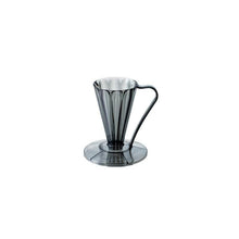 Laden Sie das Bild in den Galerie-Viewer, CAFEC Handfilter Flower Dripper Deep 27 - Made in Japan Clear Black