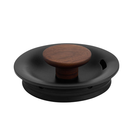 Fellow Stagg EKG Pro Ersatzdeckel in Matte Black mit Walnut-Holzknauf
