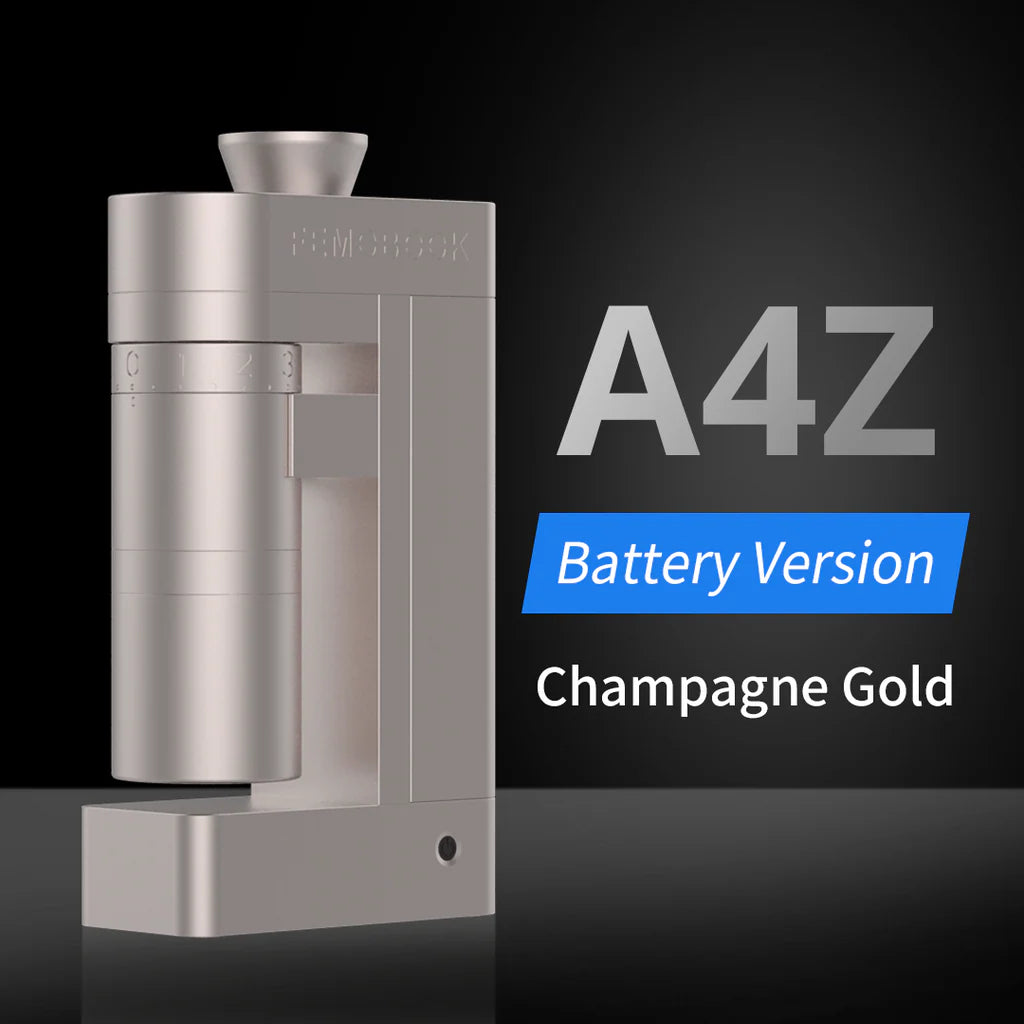 Femobook A4Z elektrische Kaffeemühle Champagne Gold