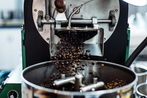 Freshly and gently roasted coffee beans