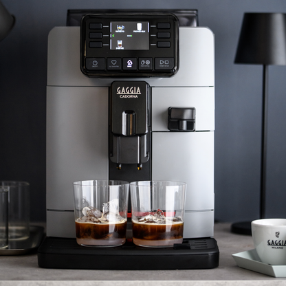 Gaggia Cadorna Prestige Over Ice Kaffeevollautomat Moonlight Grey, Doppeltassenfunktion