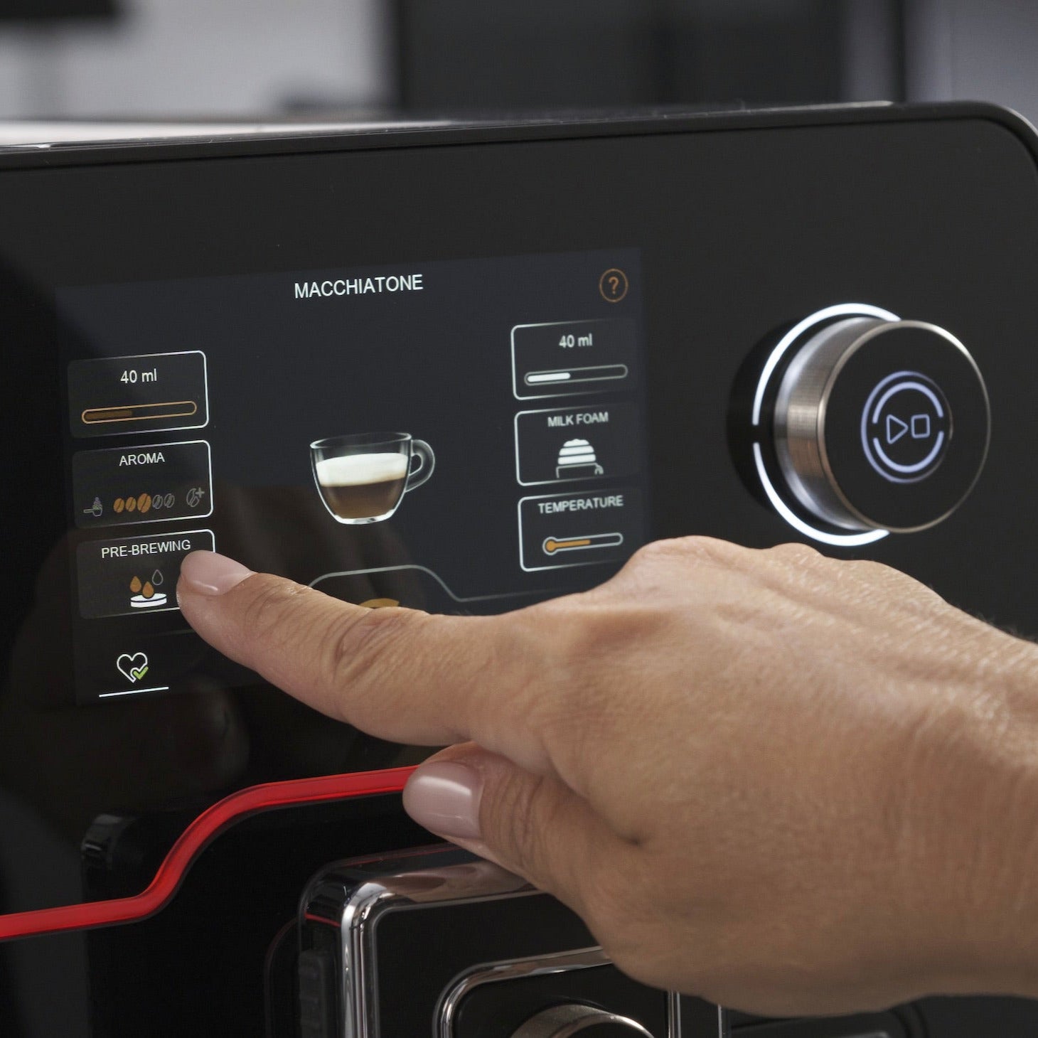 Gaggia Accademia Bedienung Touch-Display