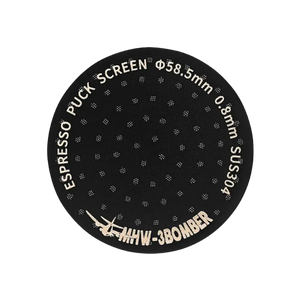 MHW-3BOMBER Espresso Puck Screen 58,5 mm Titan Frontansicht