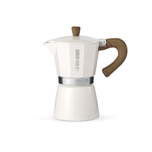 Load image into Gallery viewer, MHW-3BOMBER Moka Pot Espressokocher 300 ml weiß Frontansicht