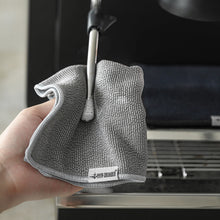 Load image into Gallery viewer, MHW-3BOMBER Square Towel 4er Set Barista Mikrofasertuch 28x28 cm Grau an Siebträgermaschine