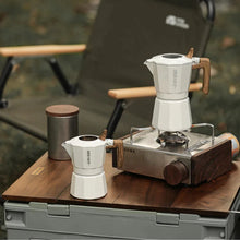 Load image into Gallery viewer, MHW-3BOMBER Double Valve Moka Pot Espressokocher 180 ml weiß Outdoor Camping