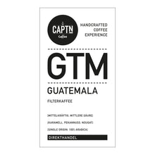 Laden Sie das Bild in den Galerie-Viewer, Etikett Guatemala Kaffee