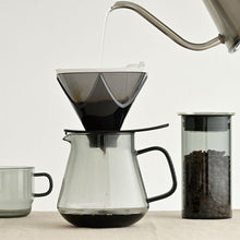 Load image into Gallery viewer, Hario Colors Tea &amp; Coffee Server Kanne 600ml Gray, Kaffeezubereitung mit Dripper und Kessel